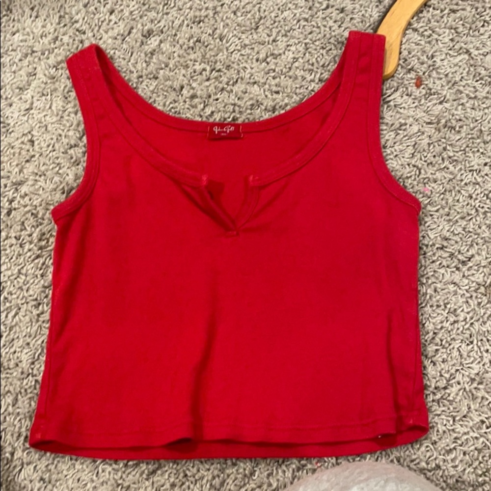 red tank top pacsun